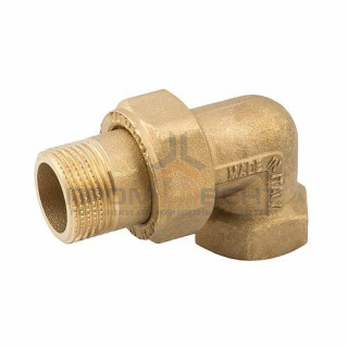 Сгон угловой американка ELSEN METALIT EBF27 - 1" (НР/ВР, плоское уплотнение)