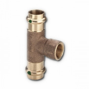 Тройник с переходом на внутреннюю резьбу Viega G3 Sanpress 2217.2 - 54 x 1"