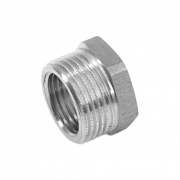 Футорка STOUT - 1"1/2 x 1" (никелированная)