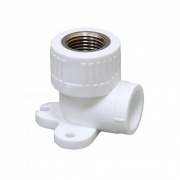 Водорозетка Fusitek - 20 x 1/2" (для полипропиленовых труб под пайку, цвет белый)