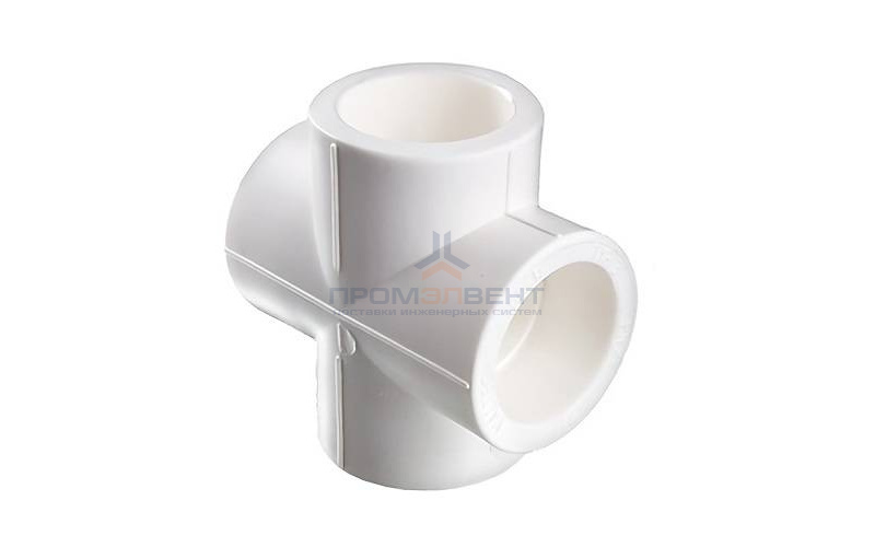 Крестовина VALTEC VTp.741 - 32 (для полипропиленовых труб под пайку, цвет белый)