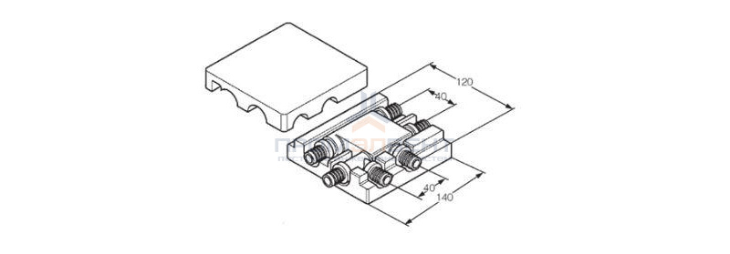 Крестовина двухтрубная REHAU - 20 x 16 x 16 (латунь, для труб из сшитого полиэтилена RAUTITAN)