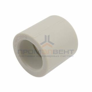 Муфта FV-Plast - 50 (для полипропиленовых труб под пайку, цвет серый)