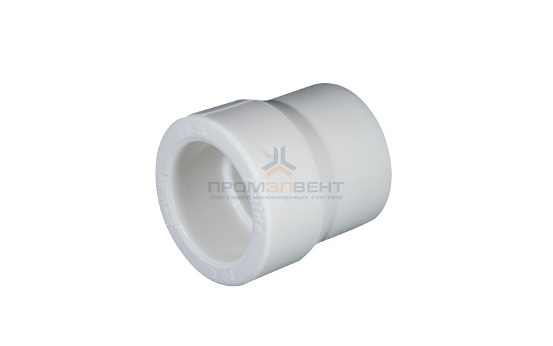Муфта редукционная KALDE - 63 x 25 (для полипропиленовых труб под пайку, цвет белый)