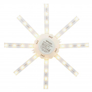 12-08 Комплект светодиодных линеек "Звездочка" для н/п светильника 220В, 12Вт, smd5730, IP30, 900Лм, 3000К, Ø180мм