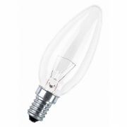 Лампа накаливания свеча Osram CLASSIC B CL 25W E14 прозрачная