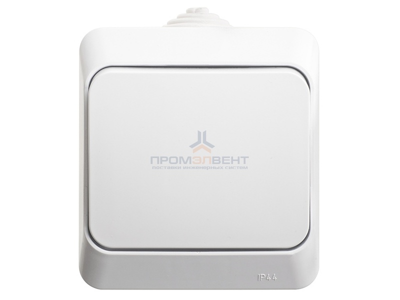 Переключатель одноклавишный Этюд IP44 белый [уп 14шт]