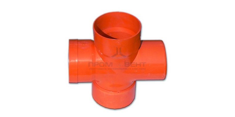 Крестообразное соединение для двустенных труб,90°, полипропилен, д.90 мм DKC