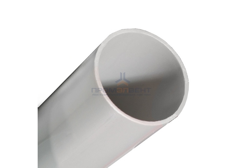 Труба ПВХ жёсткая гладкая д.63мм, тяжёлая, цвет серый [3м/шт, уп.15м]