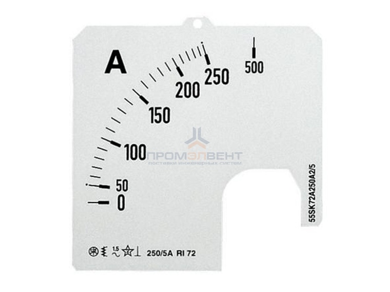 Шкала для амперметра ABB SCL-A5-500/72