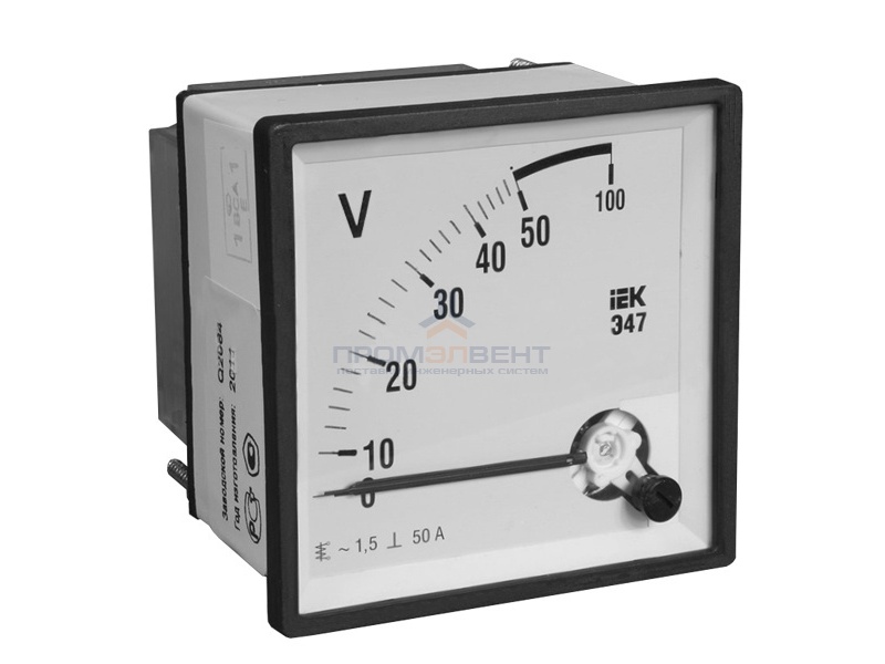Вольтметр Э47 100В кл. точн. 1,5 72х72мм